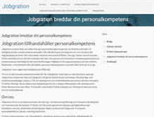 Tablet Screenshot of jobgration.se